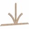 Ekena Millwork Richland Smooth Timber Gable Bracket, Douglas Fir, 84"W x 45"H x 1 1/2"D x 3 1/2"F, 13/12 Pitch GBW084X45X0204RIC00SDF - alternate 2